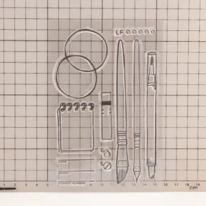 Pen Calendar Clear Stamp Set - size chart | clear stamp