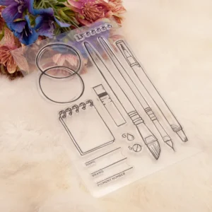 Pen Calendar Clear Stamp Set - lifestyle photo | clear stamp