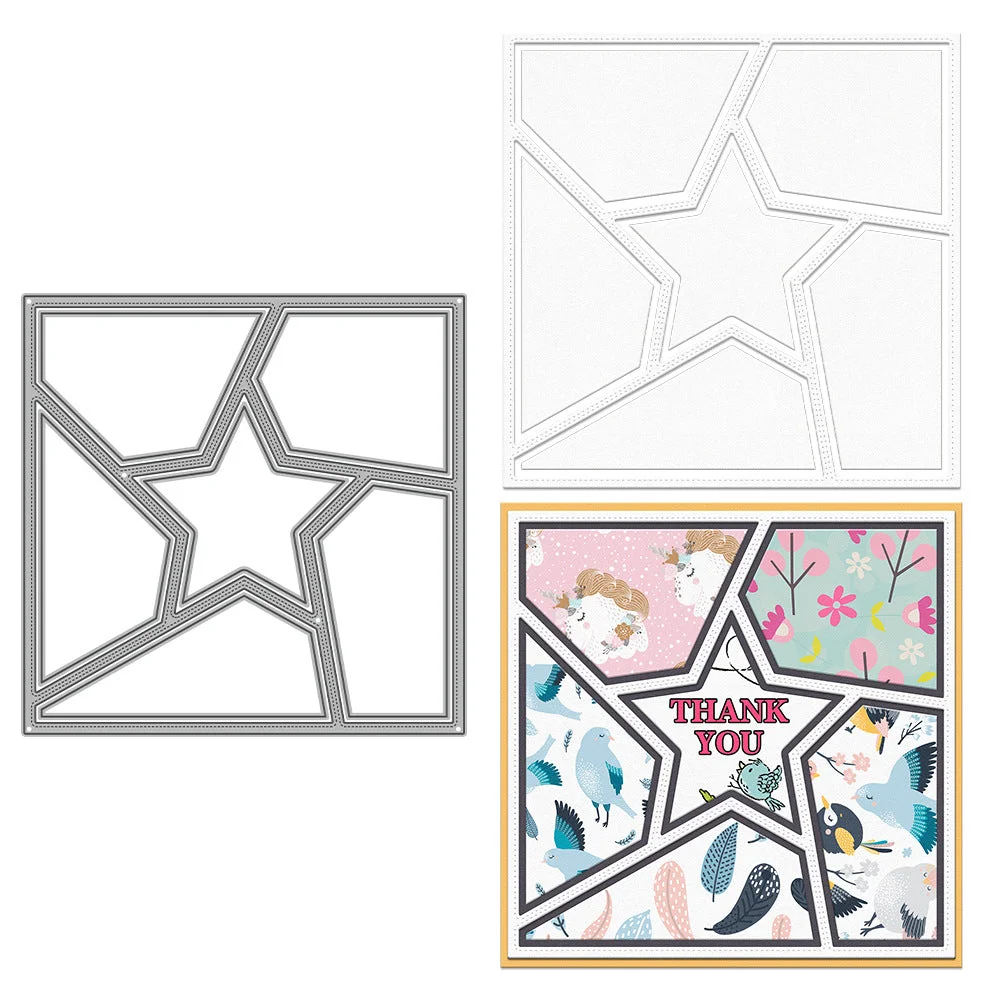 Pentagram Lattice Background Frame Metal Cutting Dies 00 Pentagram Lattice Background Frame Metal Cutting Dies 00