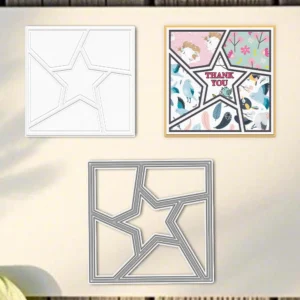 Sumflying Pentagram Lattice Background Frame Metal Cutting Dies Pentagram Lattice Background Frame Metal Cutting Dies 03