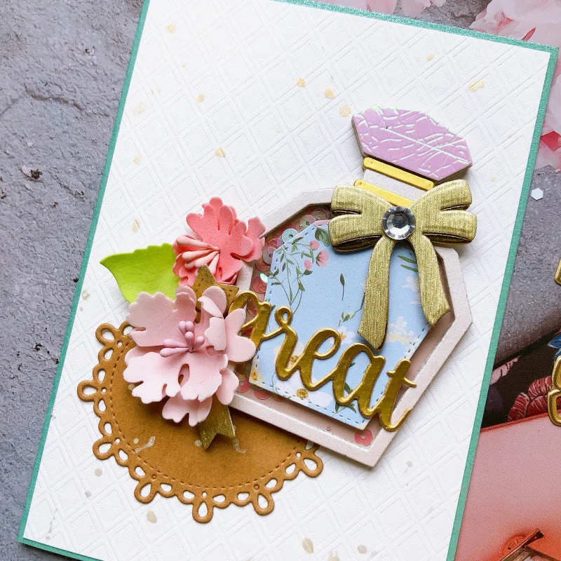 Perfume Bottle Metal Cutting Dies 03 Perfume Bottle Metal Cutting Dies 03