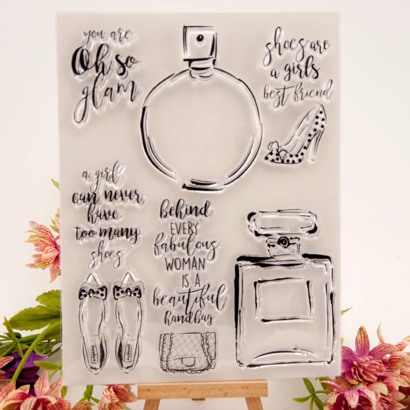 perfume-bottle-stamp-set-1 Perfume Bottle Stamp Set - main product photo | clear stamp