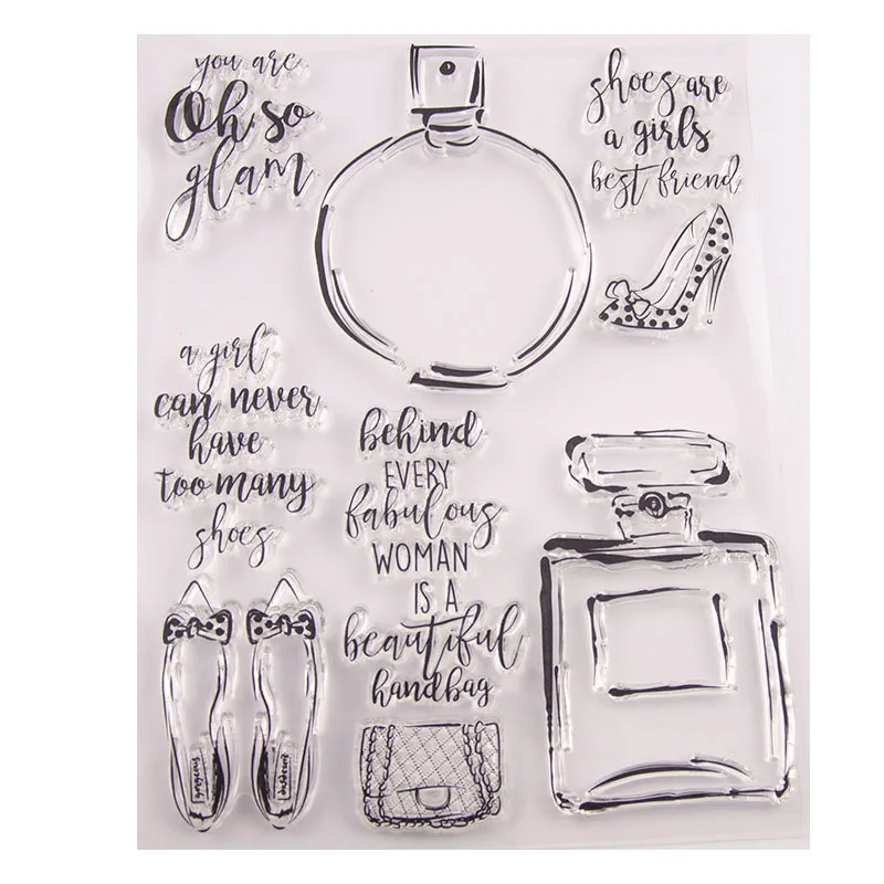 perfume-bottle-stamp-set-5 Perfume Bottle Stamp Set - packaging photo | clear stamp