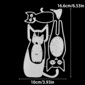 Personality Kitten Metal Cutting Dies 01