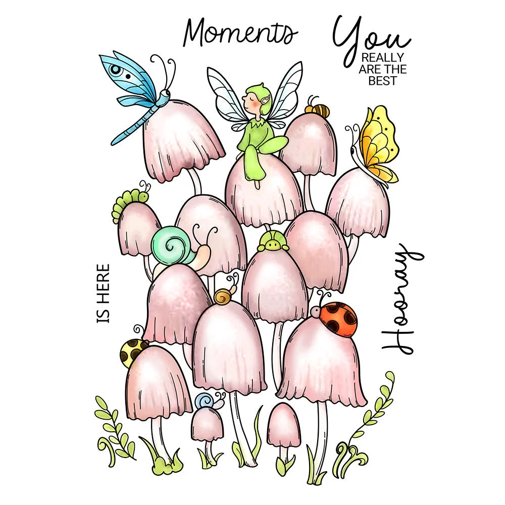 Personality Mushroom Clear Stamps 00 Personality Mushroom Clear Stamps 00