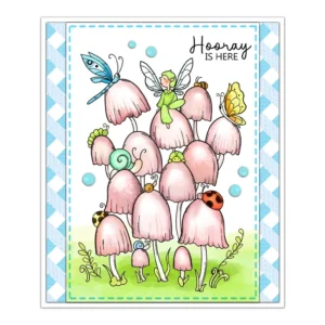 Sumflying Personality Mushroom Whimsical Fun Clear Stamps Personality Mushroom Clear Stamps 03