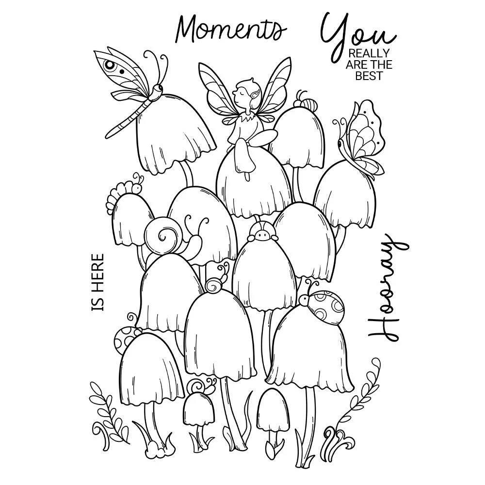 Personality Mushroom Clear Stamps 05 Personality Mushroom Clear Stamps 05