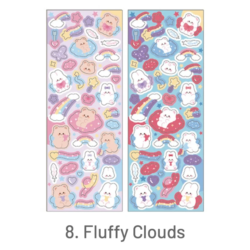 Cute Cartoon Pet Rabbit Bear Sticker Cute Cartoon Pet Rabbit Bear Sticker