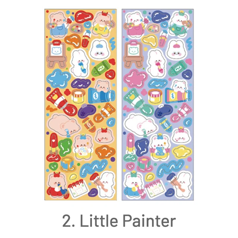 Cute Cartoon Pet Rabbit Bear Sticker Cute Cartoon Pet Rabbit Bear Sticker