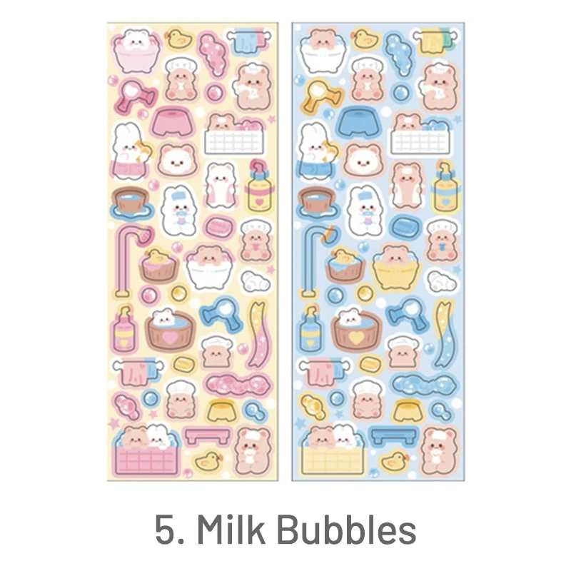 Cute Cartoon Pet Rabbit Bear Sticker Cute Cartoon Pet Rabbit Bear Sticker
