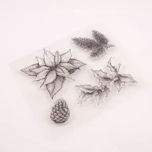 Pine Cones Stamp Set - lifestyle photo | clear stamp