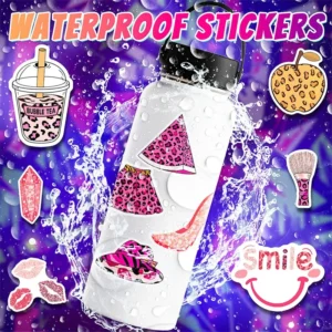 Pink Leopard Print Vinyl Decorative Stickers Sumflying Pink Leopard Print Vinyl Decorative Stickers - image 2