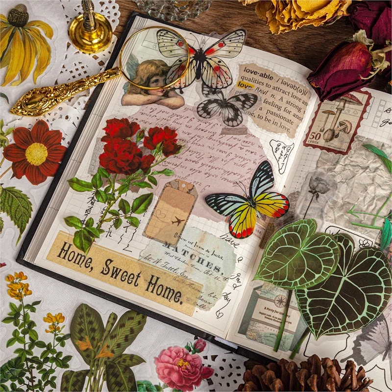 Sumflying Plant Clear Transparent Stickers - Fern, Butterfly, Flower, Leaves - image 3 Sumflying Plant Clear Transparent Stickers - Fern, Butterfly, Flower, Leaves - image 3