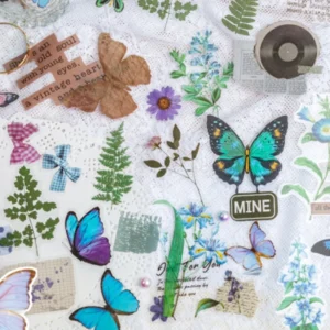 Sumflying Plant Clear Transparent Stickers - Fern, Butterfly, Flower, Leaves Sumflying Plant Clear Transparent Stickers - Fern, Butterfly, Flower, Leaves - image 6