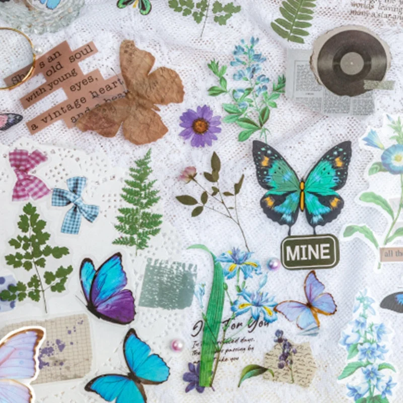 Sumflying Plant Clear Transparent Stickers - Fern, Butterfly, Flower, Leaves - image 6 Sumflying Plant Clear Transparent Stickers - Fern, Butterfly, Flower, Leaves - image 6