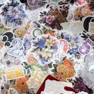Sumflying Plant, Number, and Phrase Washi Stickers - image 3