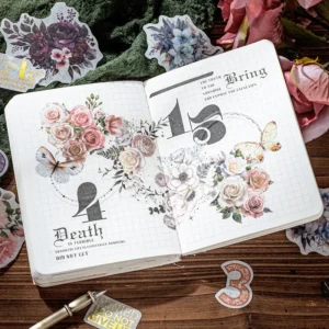 Sumflying Plant, Number, and Phrase Washi Stickers - image 5