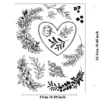 Plants & Heart Stamp Set - main product photo | clear stamp