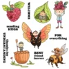 Plum And Little Man Clear Stamps 00