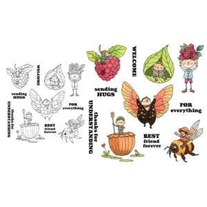 Sumflying Plum Berry Little Man Clear Stamps Plum And Little Man Clear Stamps 03