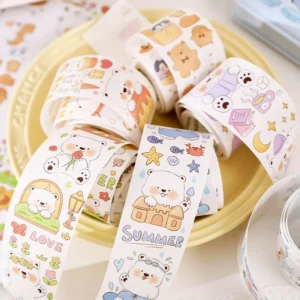 Cute Cartoon Animal White Bear Washi Tape Cute Cartoon Animal White Bear Washi Tape
