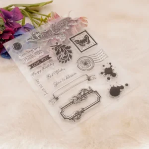 Postmark Clear Stamp Set - lifestyle photo | clear stamp
