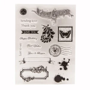 Postmark Clear Stamp Set - packaging photo | clear stamp