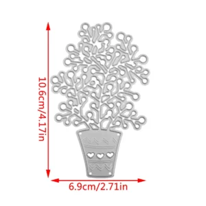 Sumflying Potted Plants Metal Cutting Dies - product photo 2 of 6