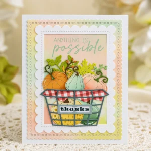 Pumpkin Basket Card Realistic 01
