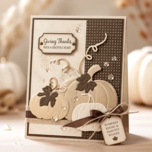 Autumn Pumpkin Vine Metal Cutting Dies Pumpkin Card Champagne Autumn