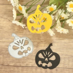 Pumpkin Head Metal Cutting Dies Back View - 240-DC-781