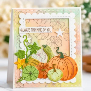 Pumpkin Scallop Card Realistic