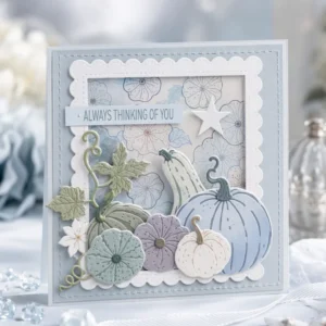 Pumpkin Scallop Card Realistic Cool