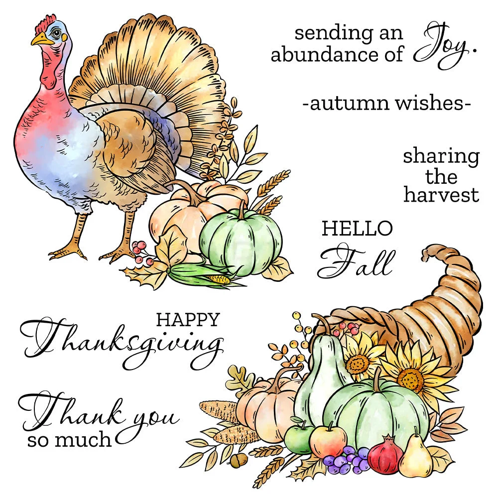 Pumpkin Turkey Clear Stamps 00 Pumpkin Turkey Clear Stamps 00