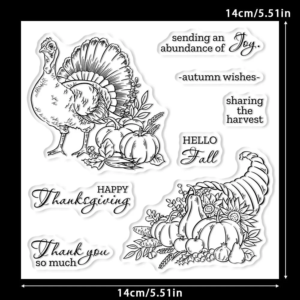 Pumpkin Turkey Clear Stamps 02 Pumpkin Turkey Clear Stamps 02