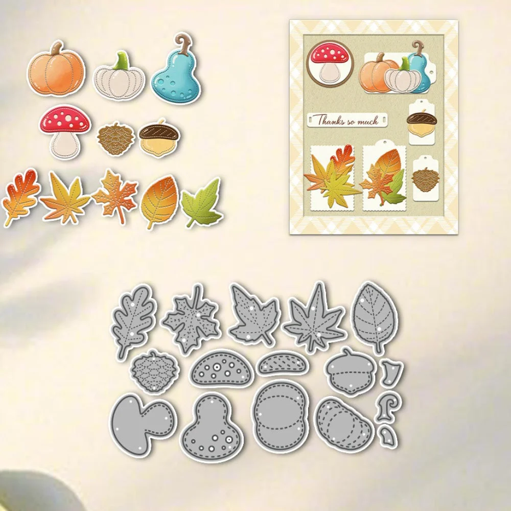 Pumpkins And Leaves Metal Cutting Dies 00 Pumpkins And Leaves Metal Cutting Dies 00