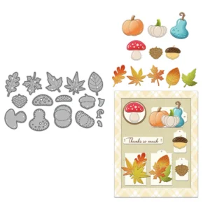 Pumpkins And Leaves Metal Cutting Dies 01