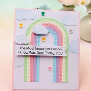 Rainbow Arch Metal Cutting Dies - metal cutting die for scrapbooking and card making – see size chart for dimensions