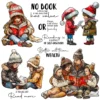 Reading Children Clear Stamps 00