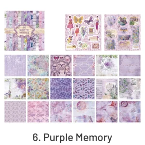 Refreshing Retro Background Decorative Sticker Book
