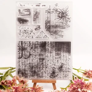 Retro Distressed Background Clear Stamp Set - main product photo | clear stamp