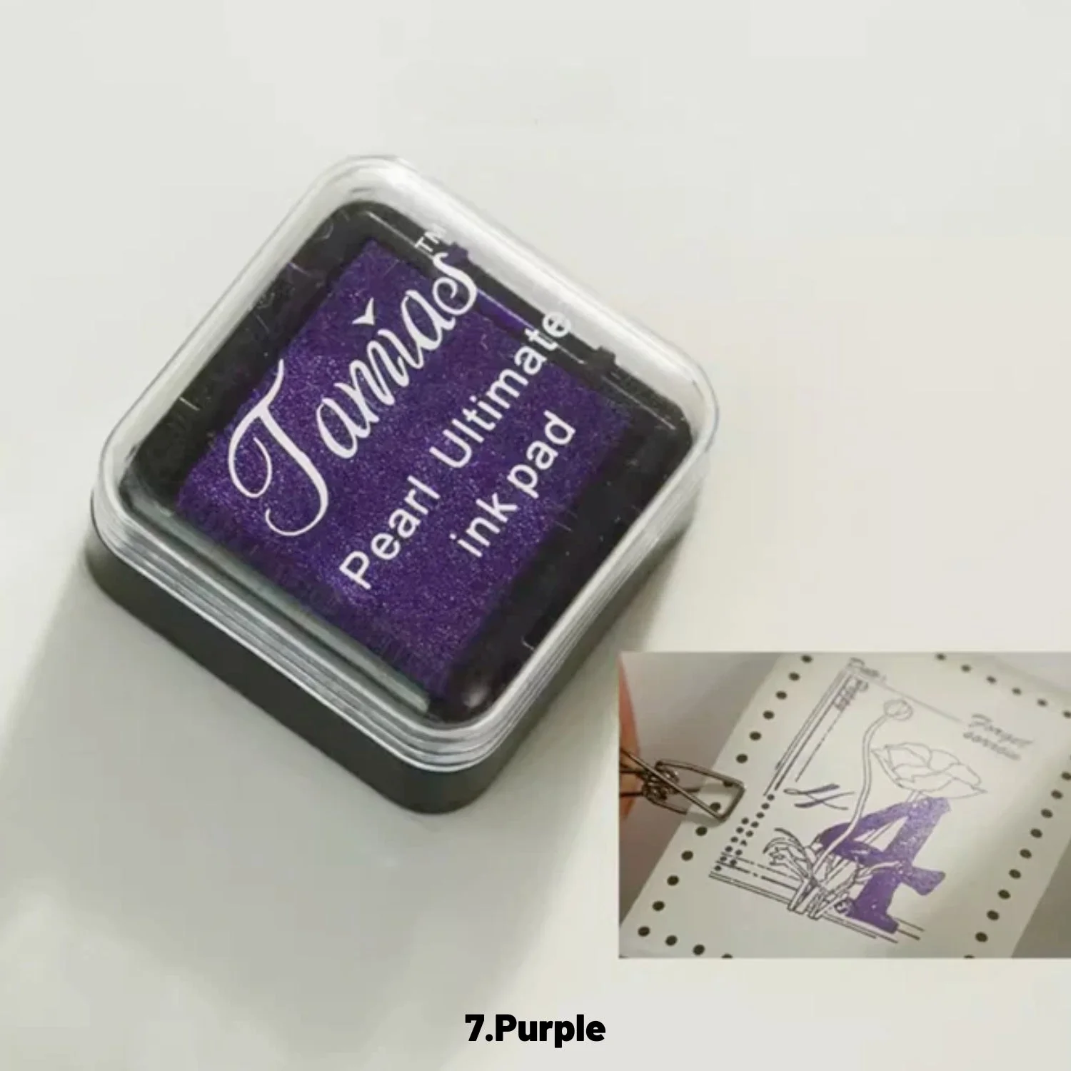 Sumflying Retro Mini Pearlescent Ink Pad (8 Colors) - image 12 Sumflying Retro Mini Pearlescent Ink Pad (8 Colors) - image 12