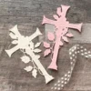 Sumflying Rose Cross Shape Metal Die Cuts - main product photo