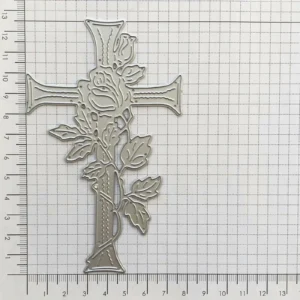 Sumflying Rose Cross Shape Metal Die Cuts - product photo 2 of 3
