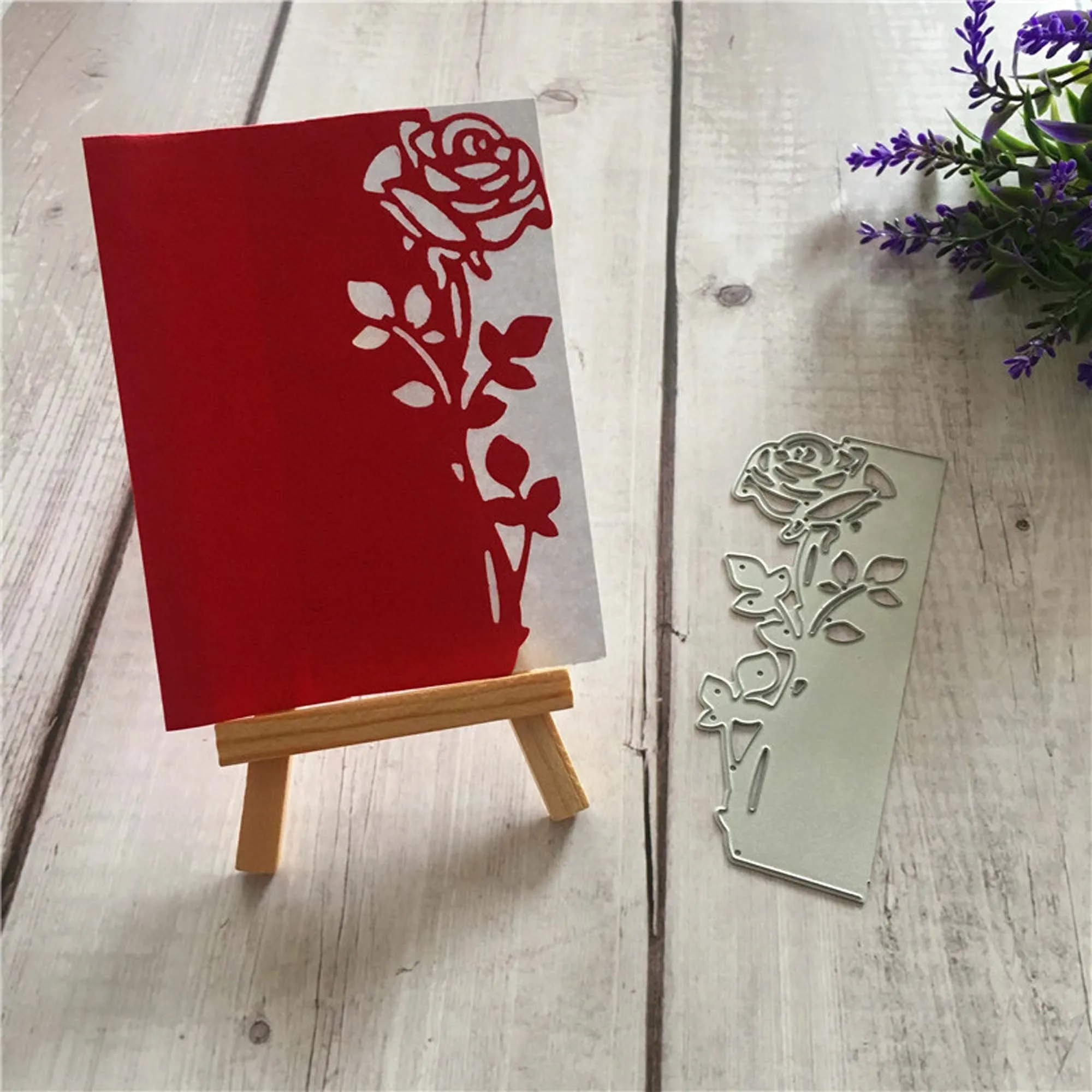 Rose Flower Metal Die Cuts 3 Sumflying Rose Flower Metal Die Cuts - product photo 3 of 6
