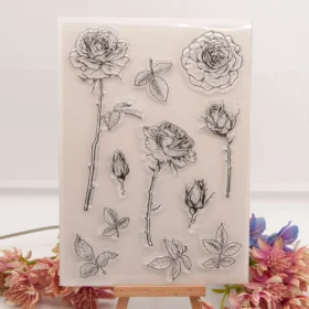 Rose Flower Stamp Set