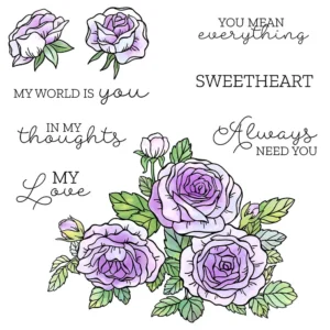 Rose Group Clear Stamps 00