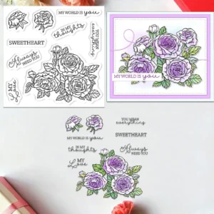 Rose Group Clear Stamps 01