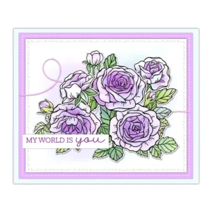 Sumflying Rose Group Flowers Love Clear Stamps Rose Group Clear Stamps 03