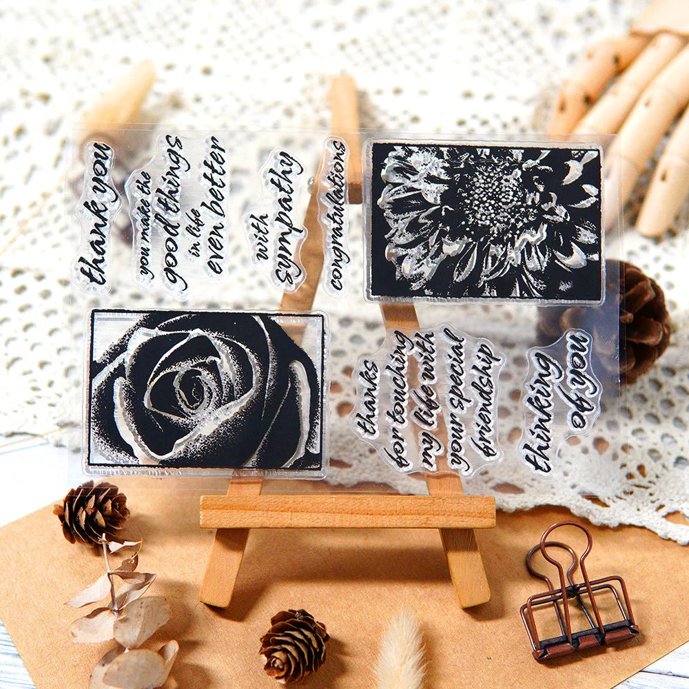 Rose Pattern Clear Stamps 04 Rose Pattern Clear Stamps 04